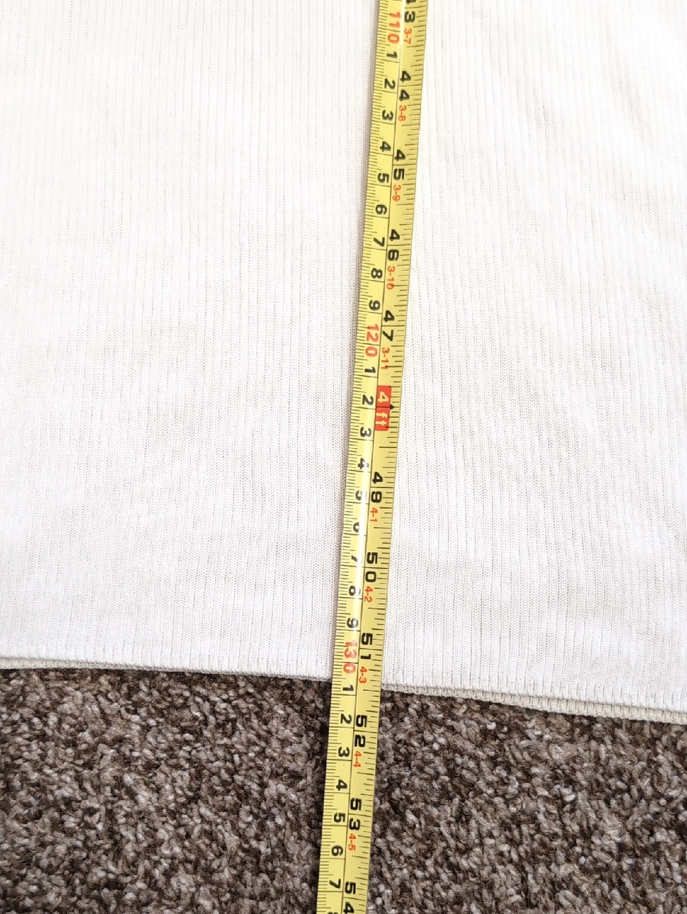 NEW Aritzia Ten Madera Cream Long Sleeve Ribbed Maxi Dress Size Small - Picture 10 of 15